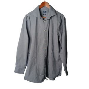 Ryan Seacrest Distinction Shirt button up long sleeve regular fit plaid Large